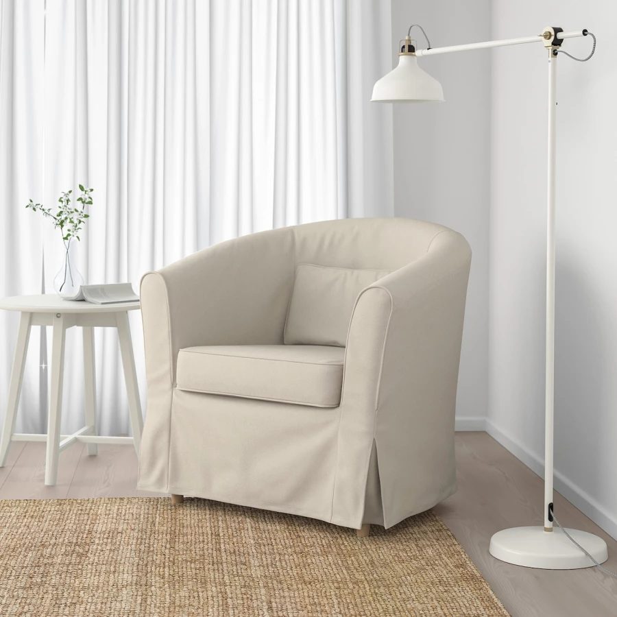 Кресло с подлокотниками - IKEA TULLSTA, 79х69х78 см, бежевый, ТУЛЛЬСТА ИКЕА (изображение №2)