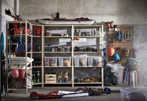 Второе фото. Стойка - IVAR IKEA/ ИВАР ИКЕА, 179х30 см, под беленый дуб