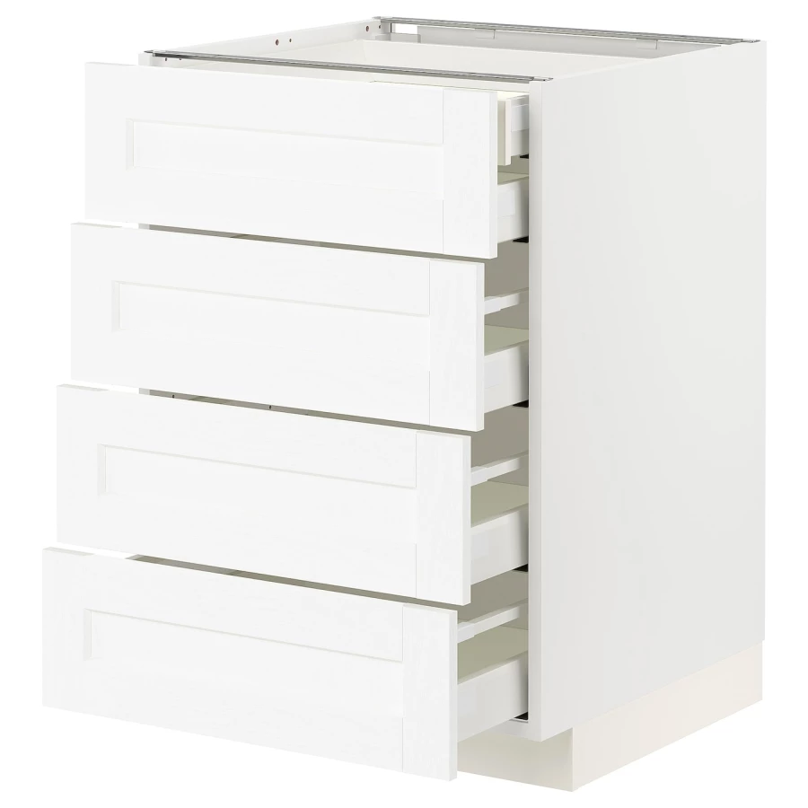 Напольный шкаф  - IKEA METOD MAXIMERA, 88x61,9x60см, белый, МЕТОД МАКСИМЕРА ИКЕА (изображение №1)