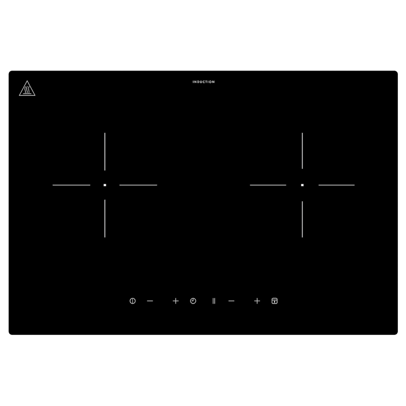 Индукционная варочная панель - LAGAN IKEА/ ЛАГАН ИКЕА,  56 см, черный