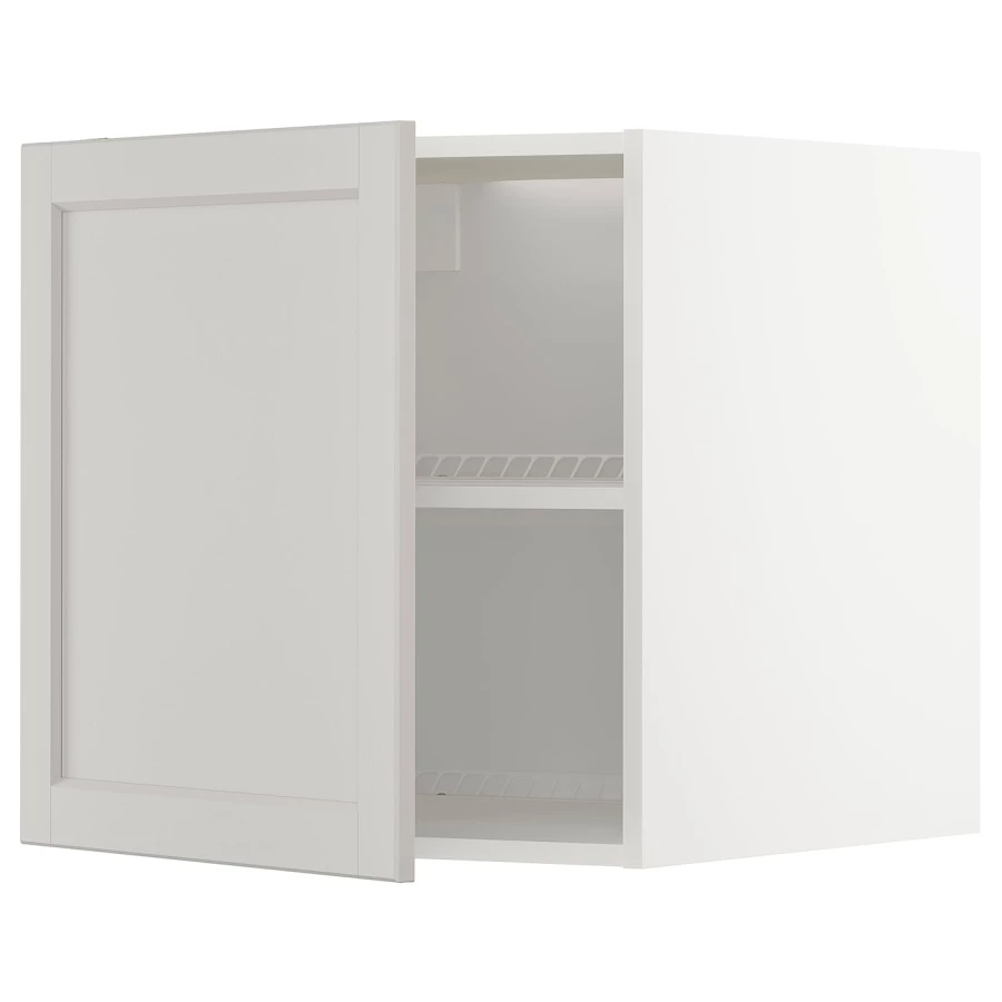 Шкаф для холодильника/морозильной камеры - METOD  IKEA/  МЕТОД ИКЕА, 60х60 см, белый/светло-серый (изображение №1)
