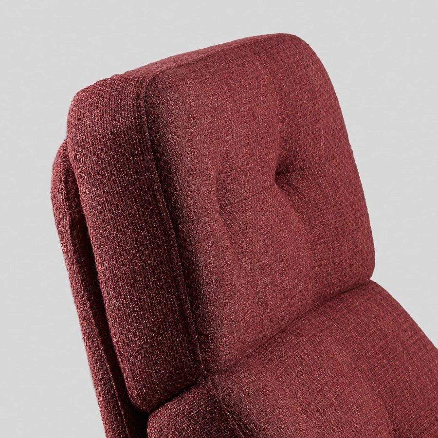 Кресло и пуф - IKEA HAVBERG, 66х99х92 см, красный, ХАВБЕРГ ИКЕА (изображение №2)