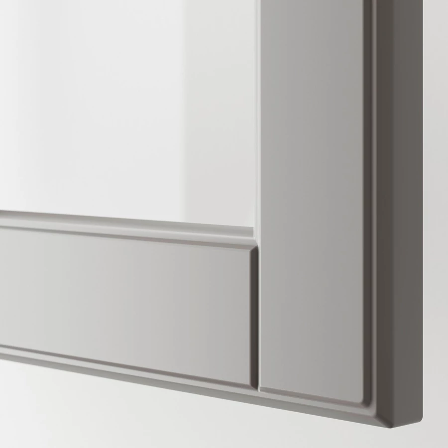 Шкаф - METOD / MAXIMERA IKEA/  МЕТОД/МАКСИМЕРА ИКЕА, 100х80 см, белый/серый (изображение №3)