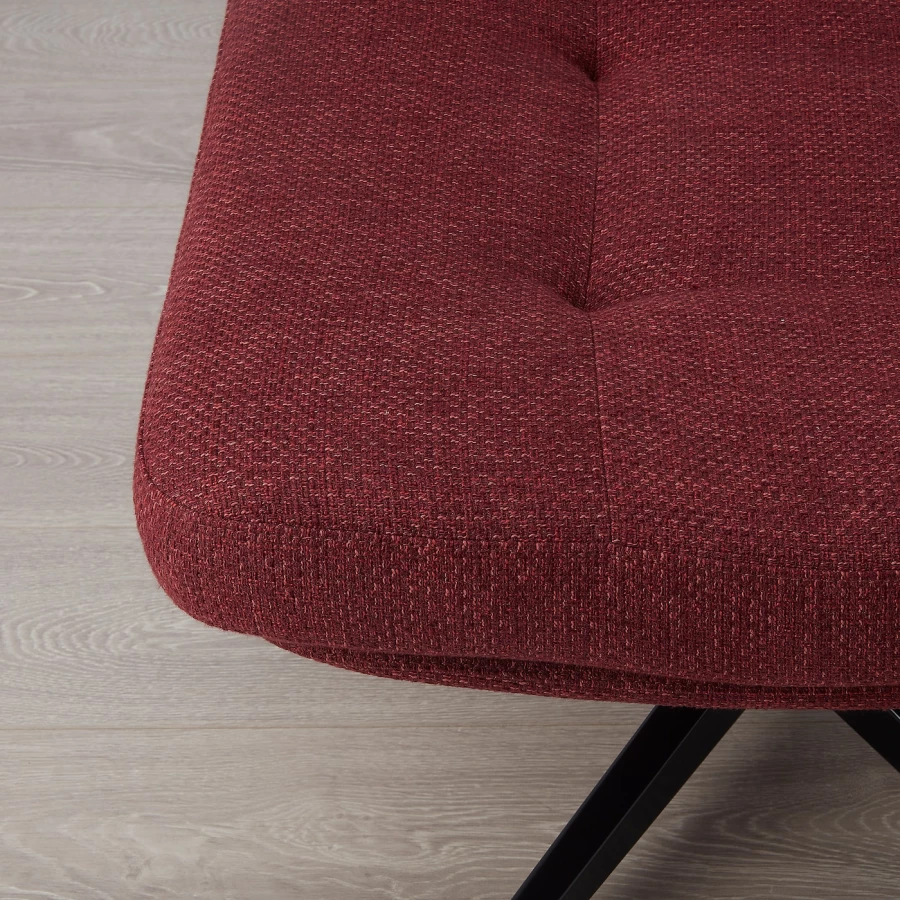 Табурет для ног - IKEA HAVBERG/ХАВБЕРГ ИКЕА, 44х64х64 см, красный (изображение №2)