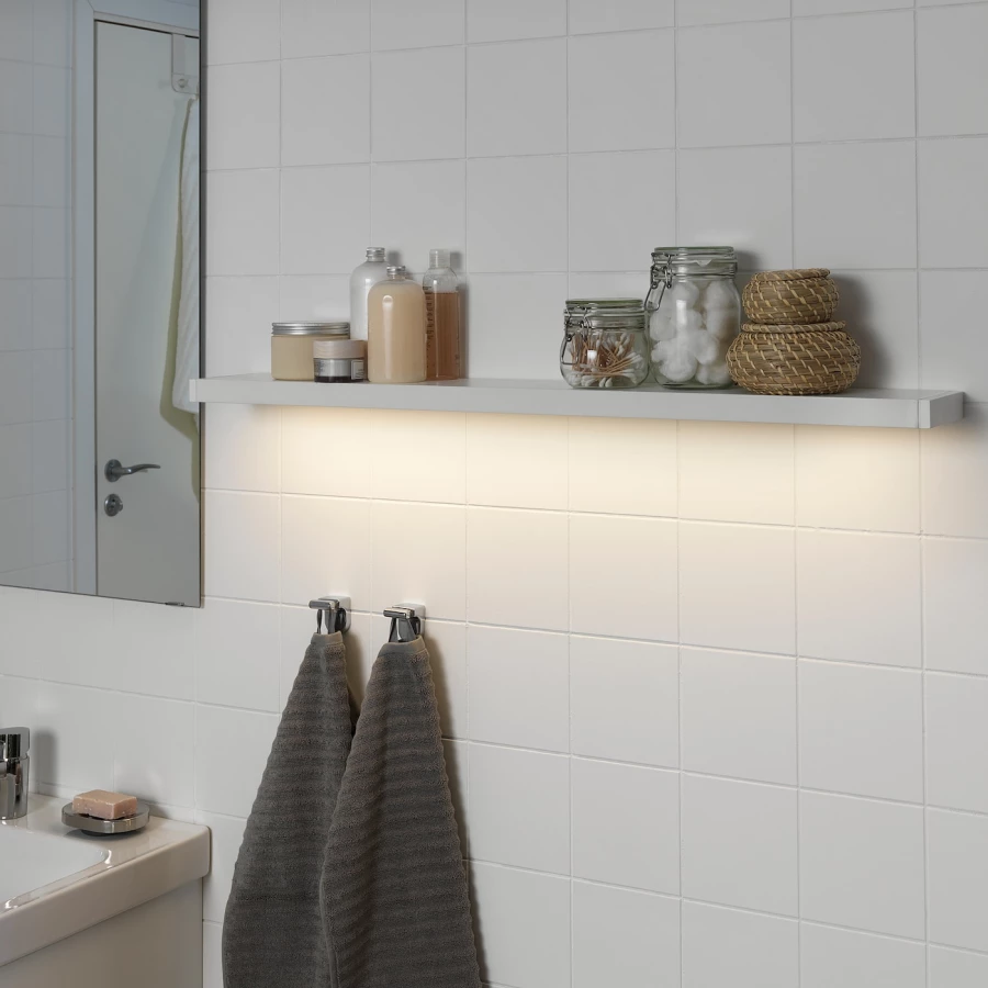 Светодиодная подсветка шкафа/стены - IKEA GODMORGON, 100 см, белый ГОДМОРГОН ИКЕА (изображение №3)