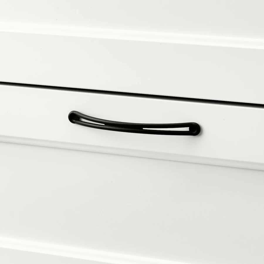 Комод с 4 ящиками - IKEA SONGESAND/СОНГЕСАНД ИКЕА, 50х82х104 см, белый (изображение №4)
