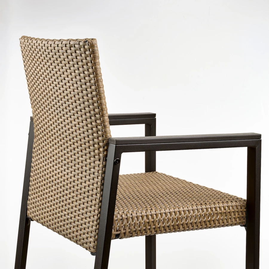 Обеденный стол и стулья  - VÄRMANSÖ IKEA/ ВЕРМАНСЕ ИКЕА, 224х93 см, коричневый (изображение №5)