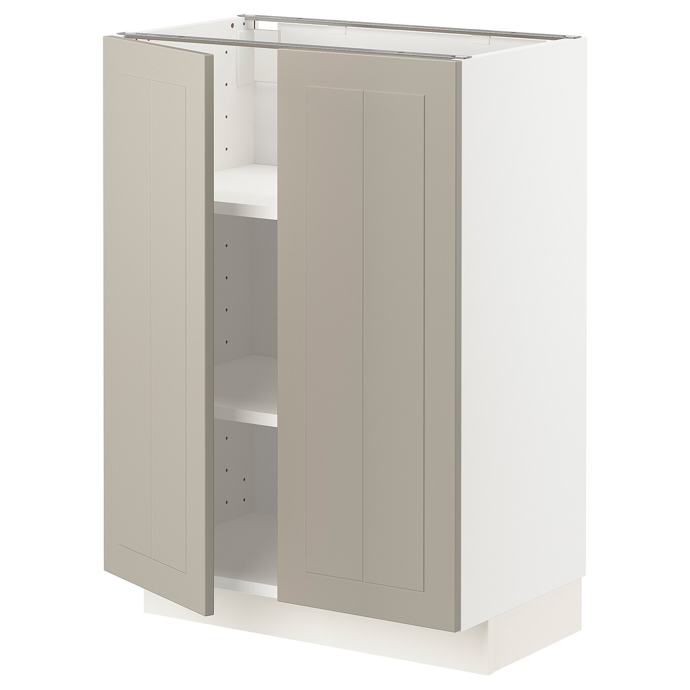 Напольный шкаф - IKEA METOD, 88x39x60см, белый/бежевый, МЕТОД ИКЕА