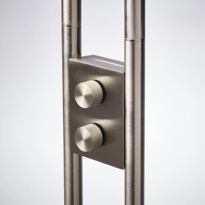 Второе фото. Напольные светильники - ISJAKT IKEA/ ИСЭКТ ИКЕА, 180 см, серебристый