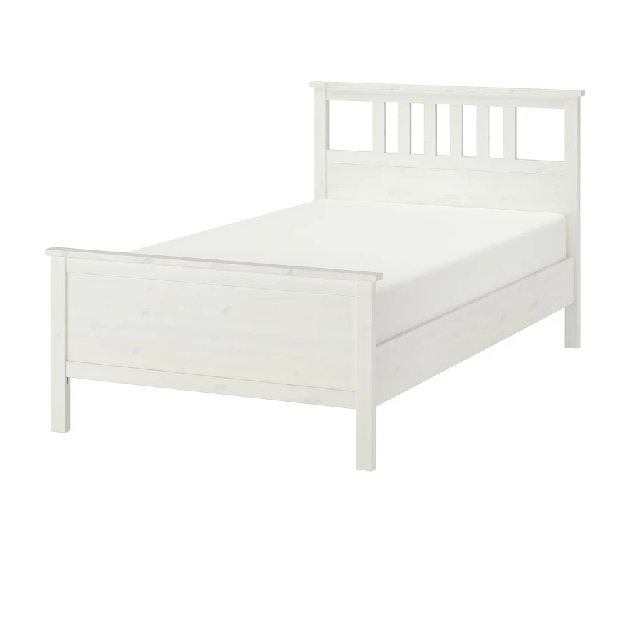 Каркас кровати - IKEA HEMNES, 211х134 см, белый, ХЕМНЕС ИКЕА (изображение №1)