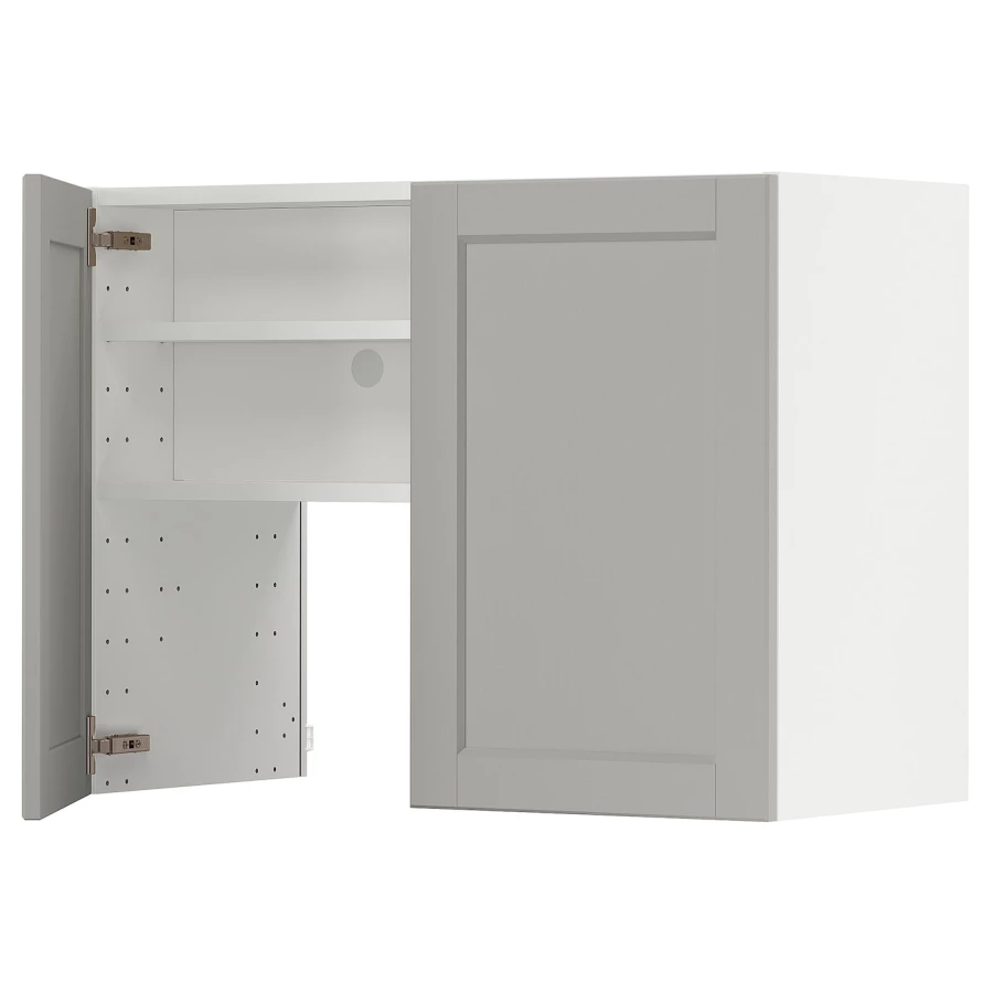 Шкаф под вытяжку -  METOD  IKEA/  МЕТОД ИКЕА, 60х80 см, белый/светло-серый (изображение №1)