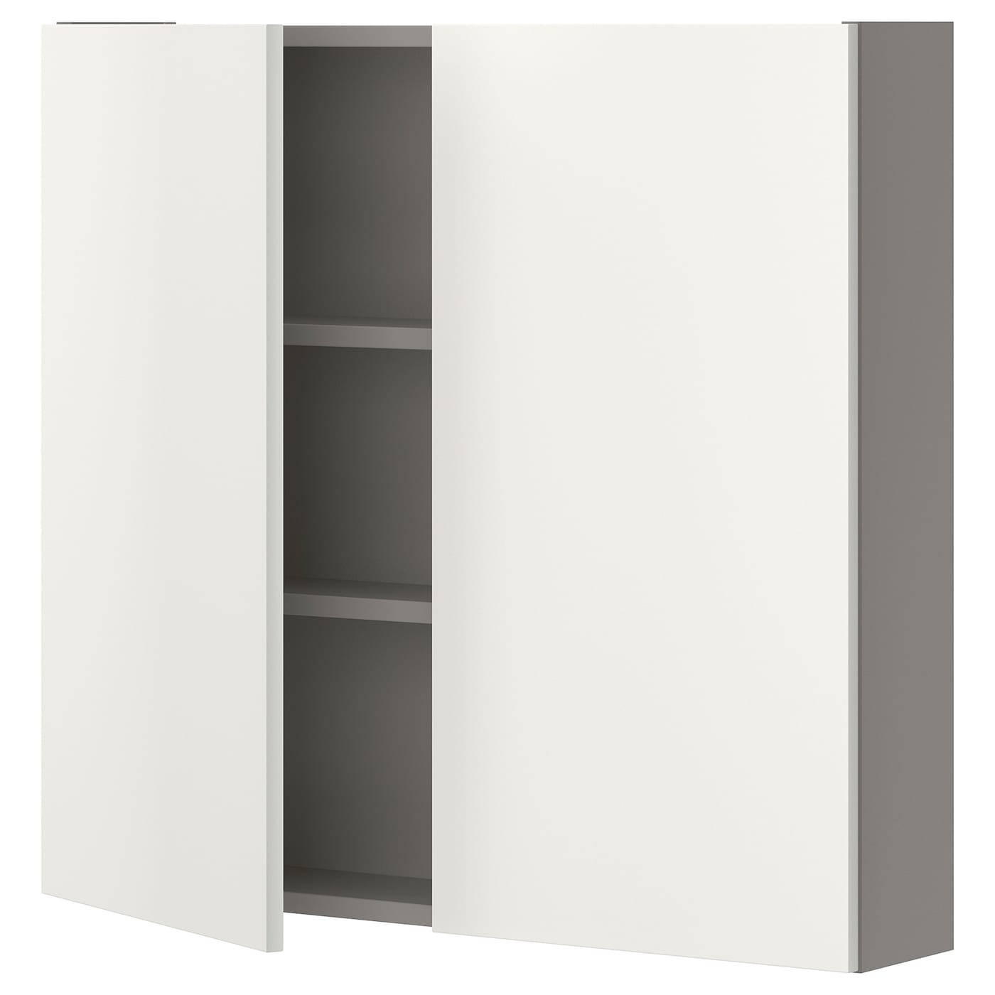 Настенный шкаф для ванной комнаты - ENHET IKEA/ ЭНХЕТ ИКЕА, 80х75х17 см, белый