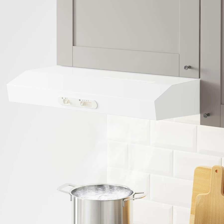 Кухонный навесной шкаф -  IKEA KNOXHULT/КНОКСХУЛЬТ ИКЕА, 60х60 см, белый/серый (изображение №2)
