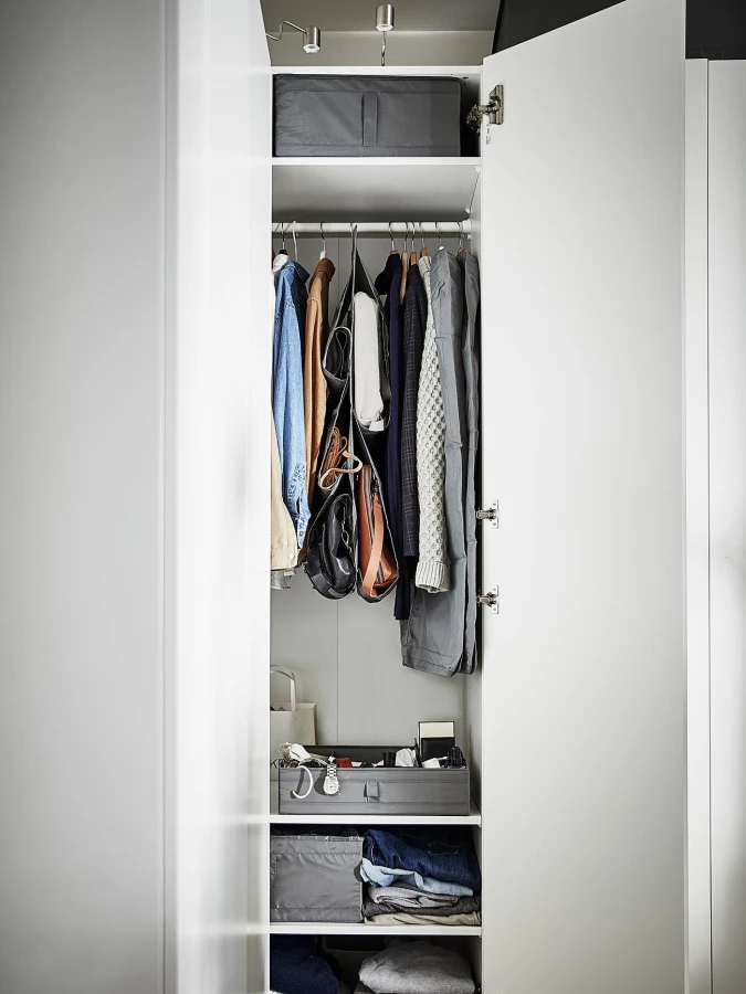 Чехол для одежды - SKUBB IKEA/СКУББ ИКЕА, 35х34х3 см, серый (изображение №3)