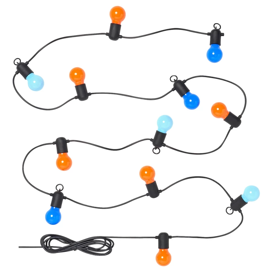 SOLVINDEN Светодиодная световая цепь с 12 лампочками ИКЕА (изображение №1)