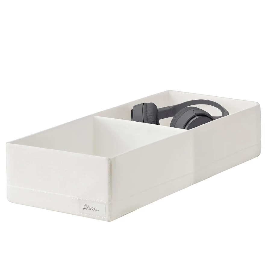 Коробка с отделениями - STUK IKEA/ СТУК  ИКЕА, 20x51x10 см, белый (изображение №2)