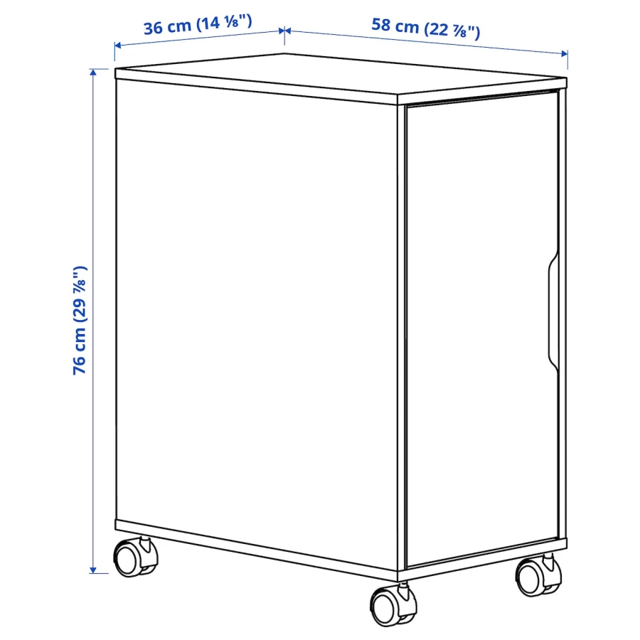 Блок хранения - IKEA ALEX, 36x70 см, белый, АЛЕКС ИКЕА (изображение №4)