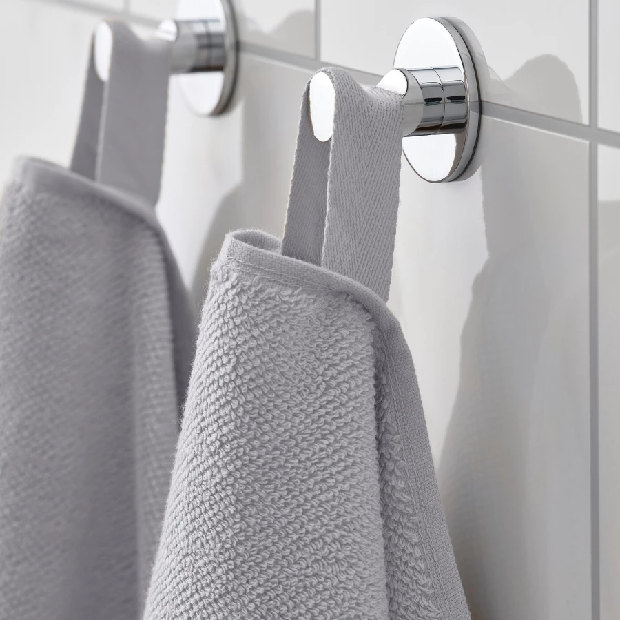 Полотенце для рук - IKEA VINARN, 100х50см, светло-серый, ВИНАРН ИКЕА (изображение №3)
