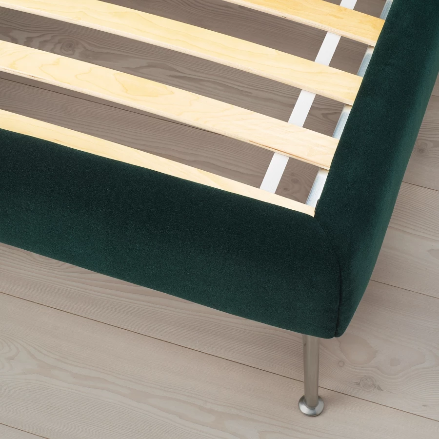 Двуспальная кровать - IKEA TUFJORD, 200х160 см, зеленый, ТУФЙОРД ИКЕА (изображение №10)