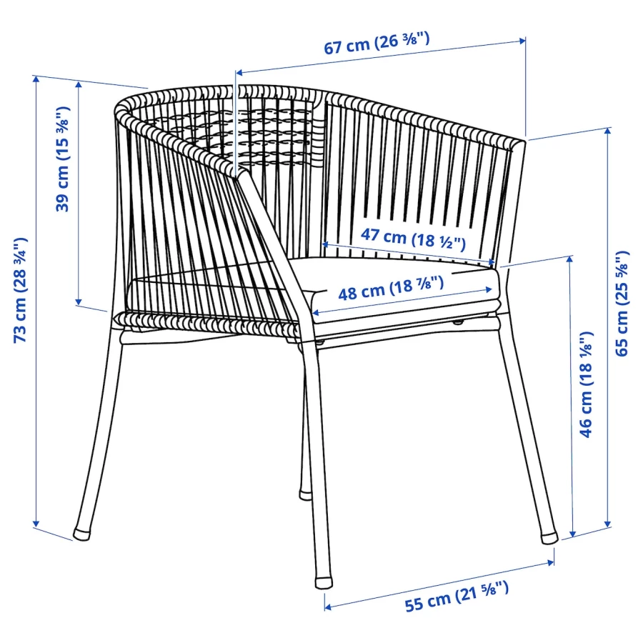 Обеденный стол и стулья - IKEA SEGERÖN/SEGERON, 147см, серый, СЕГЕРОН ИКЕА (изображение №8)