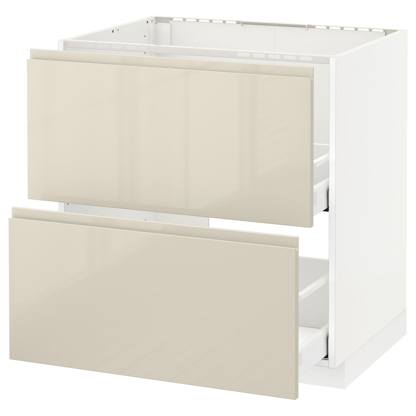 Напольный шкаф - METOD / MAXIMERA IKEA/ МЕТОД/ МАКСИМЕРА ИКЕА,  80х60 см, белый/бежевый