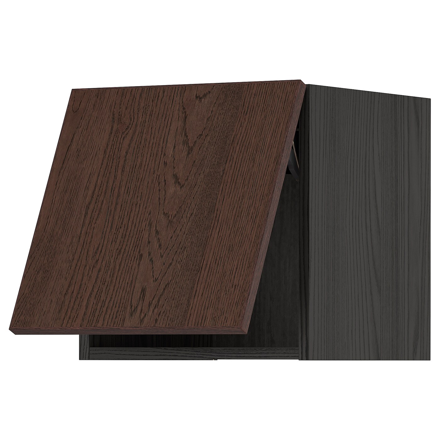 Шкаф навесной - METOD  IKEA/  МЕТОД ИКЕА, 40х40 см, черный/коричневый