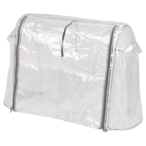 ASPAREN Крышка для цветочного горшка внешняя/прозрачная белая ИКЕА