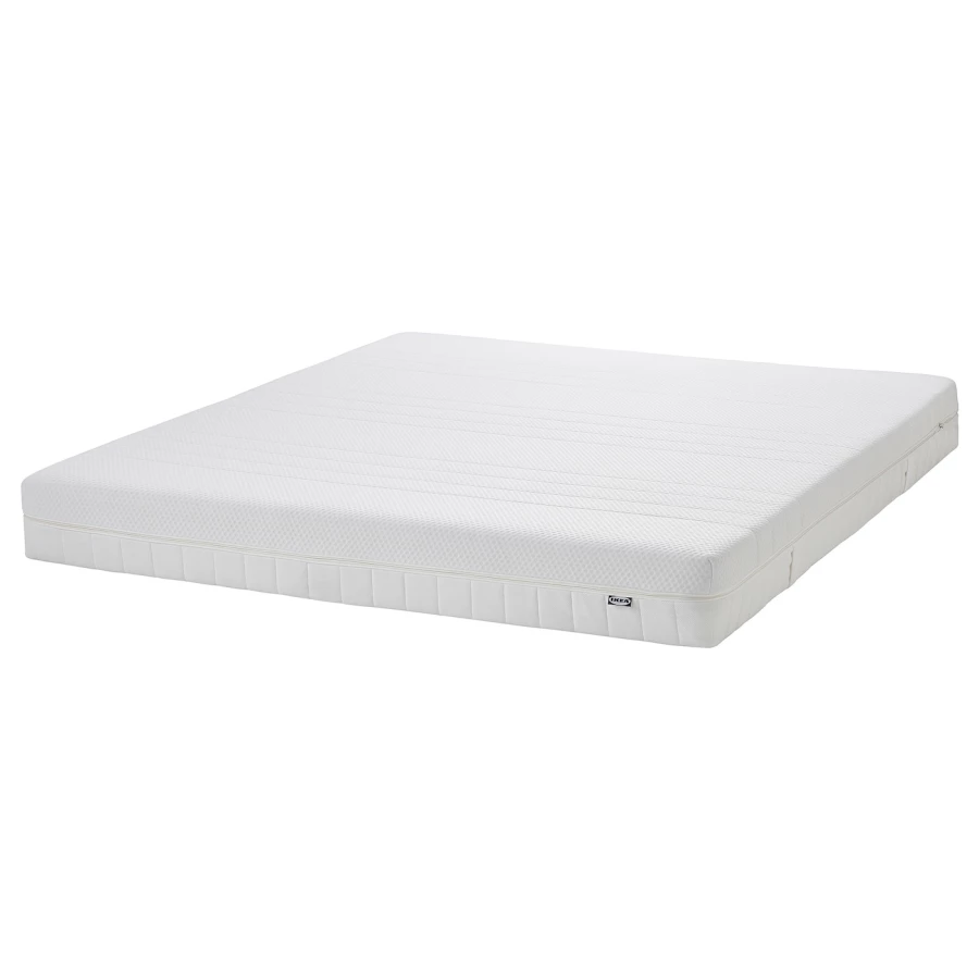 Каркас кровати с контейнером и матрасом - IKEA NORDLI, 200х140 см, матрас средне-жесткий, белый, НОРДЛИ ИКЕА (изображение №2)