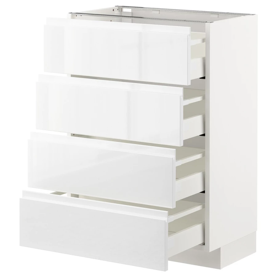 Напольный кухонный шкаф  - IKEA METOD MAXIMERA, 88x39,1x60см, белый, МЕТОД МАКСИМЕРА ИКЕА (изображение №1)