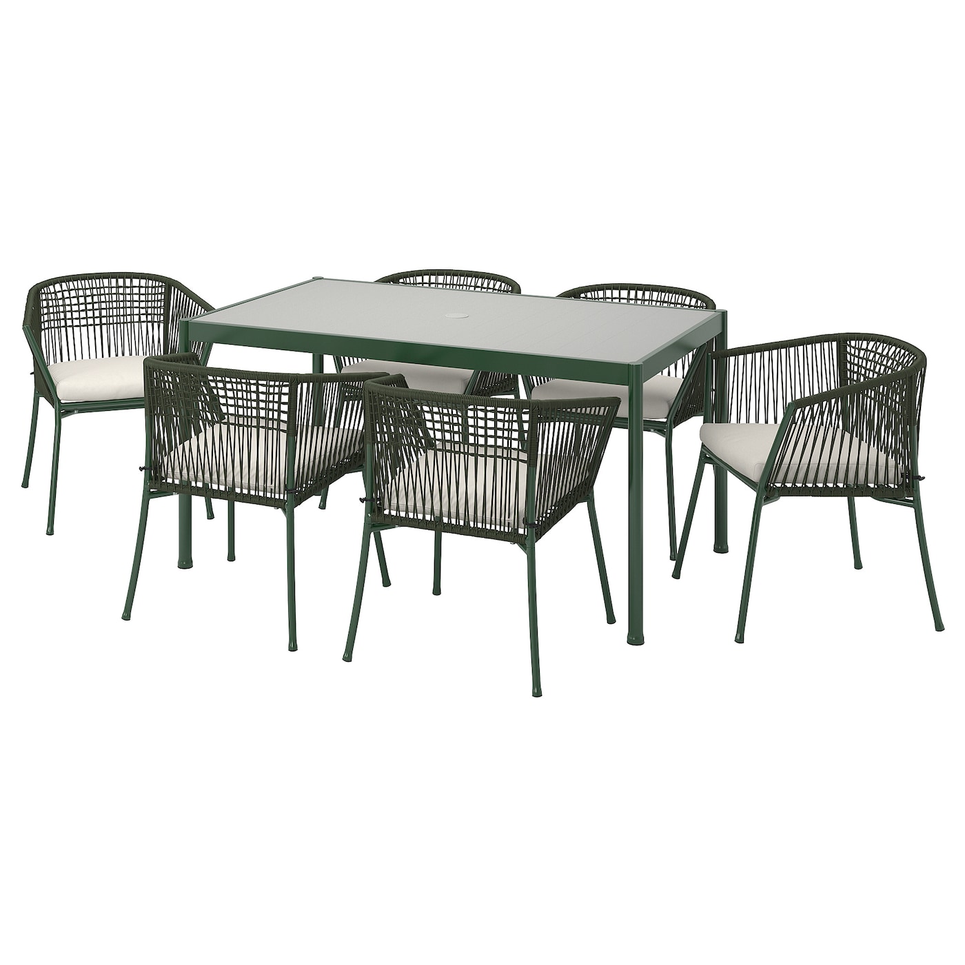 Обеденный стол и стулья - IKEA SEGERÖN/SEGERON, 147см, серый, СЕГЕРОН ИКЕА