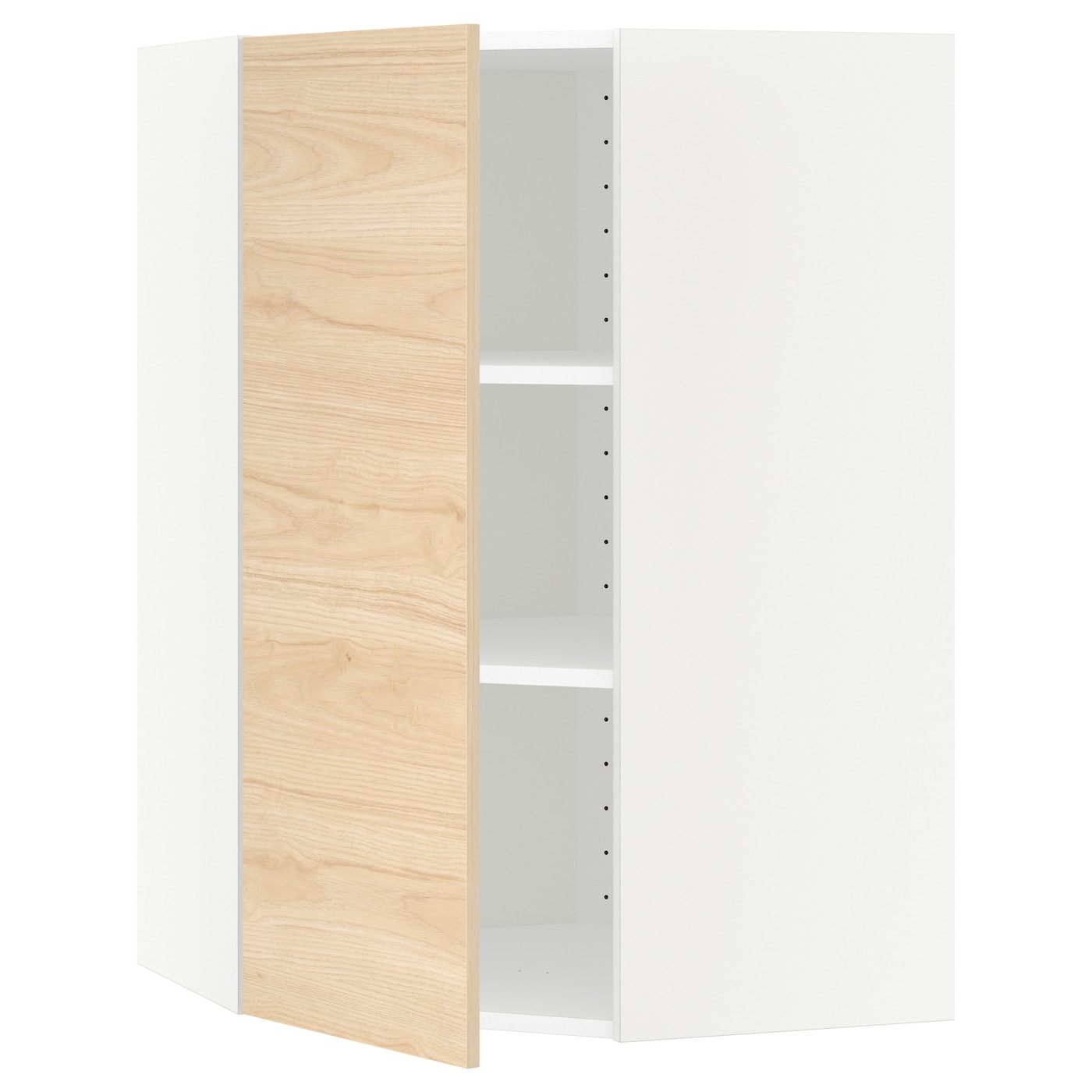 Шкаф - METOD IKEA/ МЕТОД ИКЕА, 68х100 см, белый/под беленый дуб