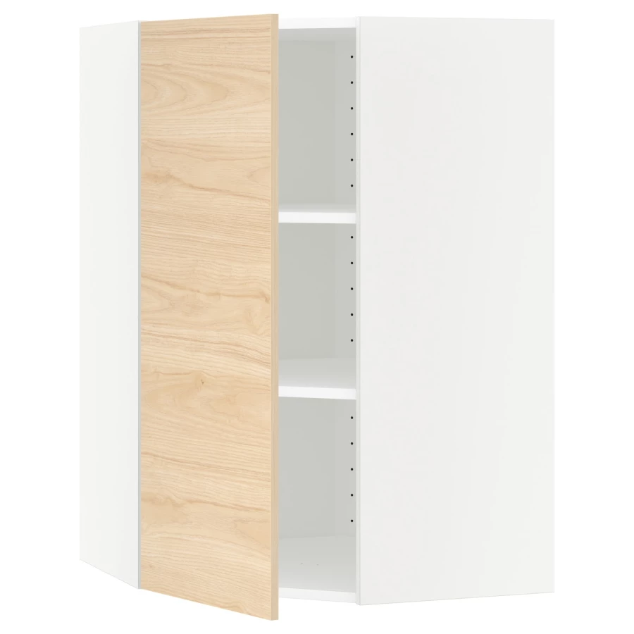 Шкаф - METOD IKEA/ МЕТОД ИКЕА, 68х100 см, белый/под беленый дуб (изображение №1)