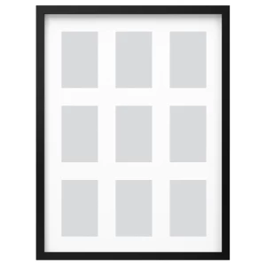 Рамка на 9 фотографий - IKEA RÖDALM/RODALM/РОДАЛЬМ ИКЕА, 46х61 см, черный