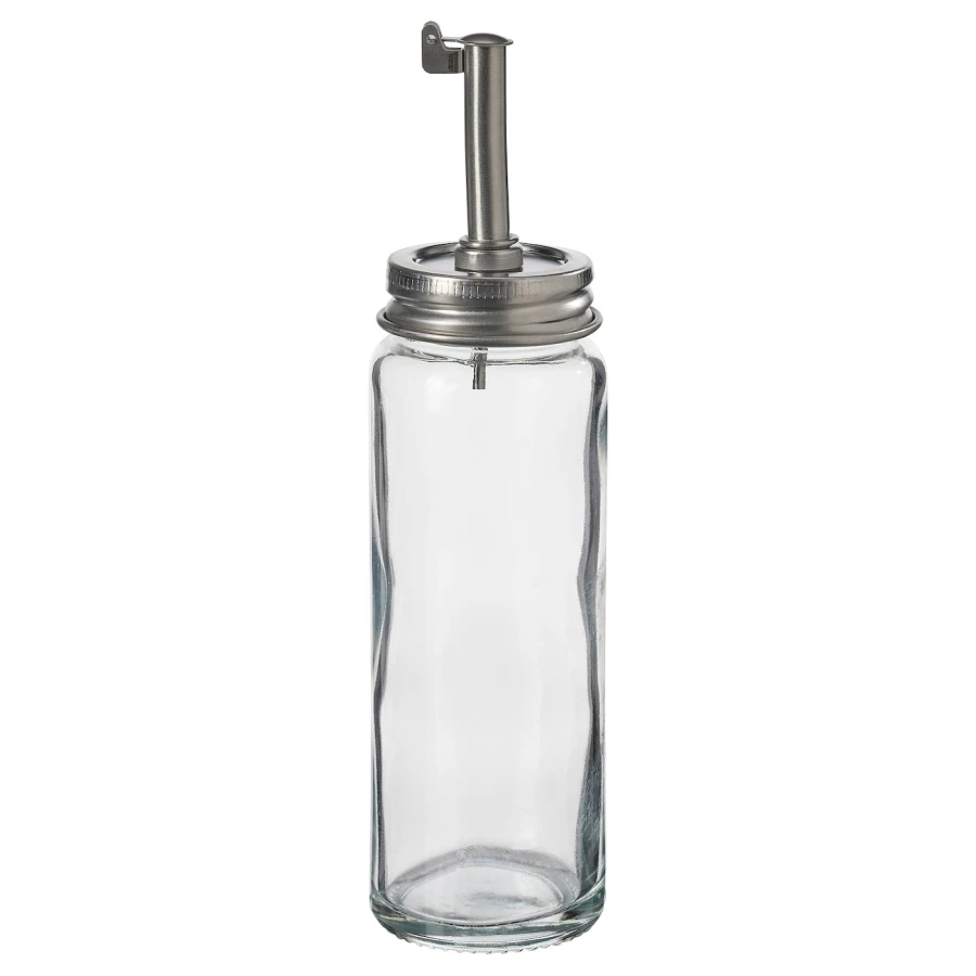Бутылка для масла с дозатором - IKEA CITRONHAJ, 16 см, стекло/нержавеющая сталь, ЦИТРОНХАЙ ИКЕА (изображение №1)