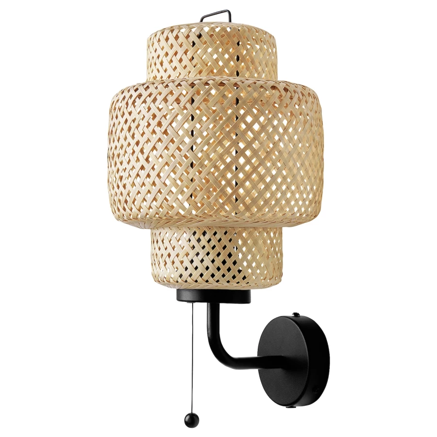 Настенный светильник -  SINNERLIG IKEA/ СИННЕРЛИГ ИКЕА, 34х19 см, бежевый (изображение №1)