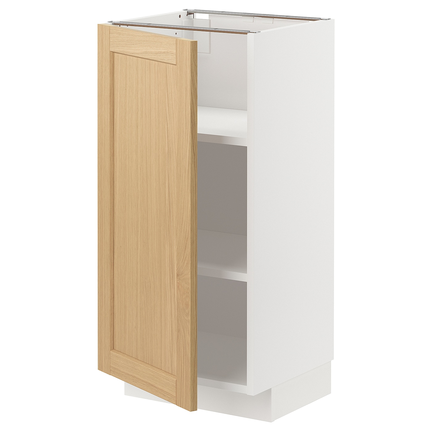 Напольный шкаф - METOD IKEA/ МЕТОД ИКЕА,  40х37 см, белый/под беленый дуб