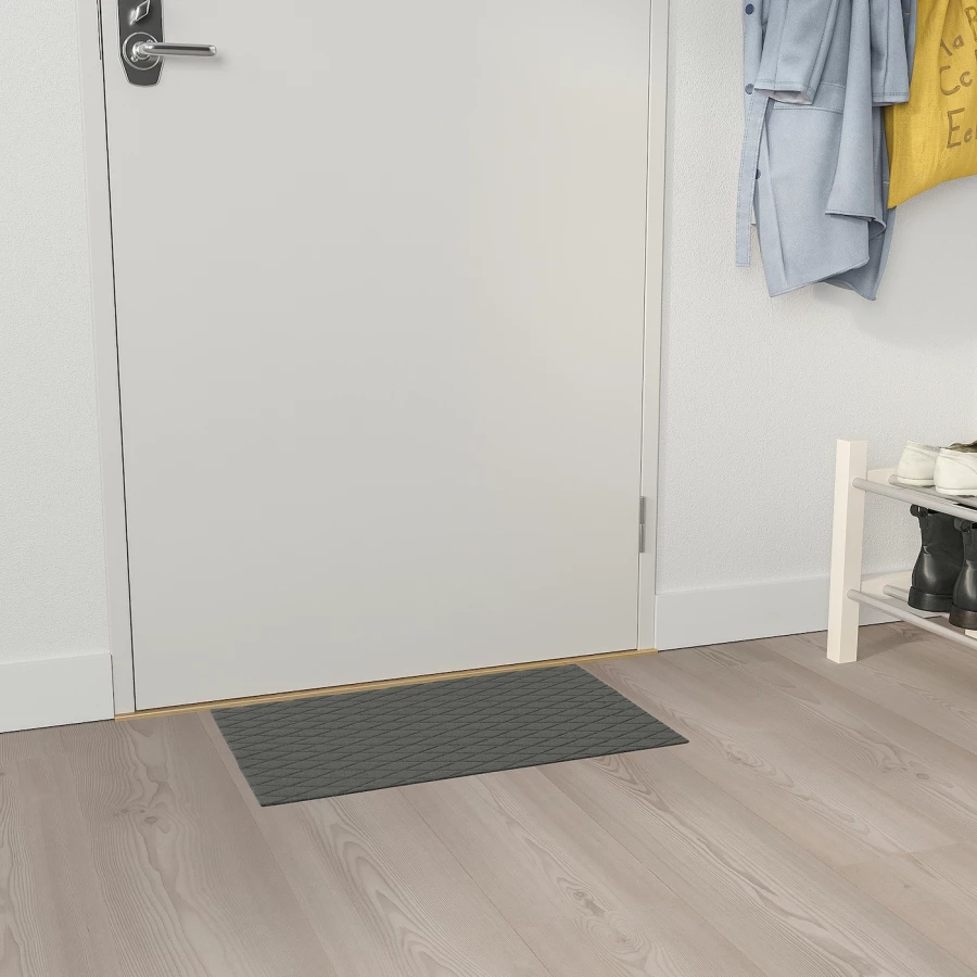 Коврик - IKEA ÖSTERILD/OSTERILD, 60х40 см, серый, ОСТЕРИЛЬД ИКЕА (изображение №3)