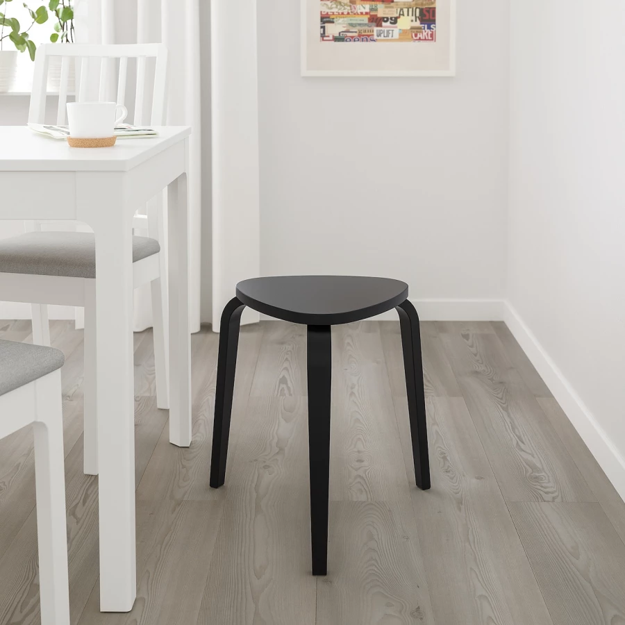 Табурет - KYRRE IKEA/ КЮРРЕ ИКЕА, 47х43х5 см, черный (изображение №3)