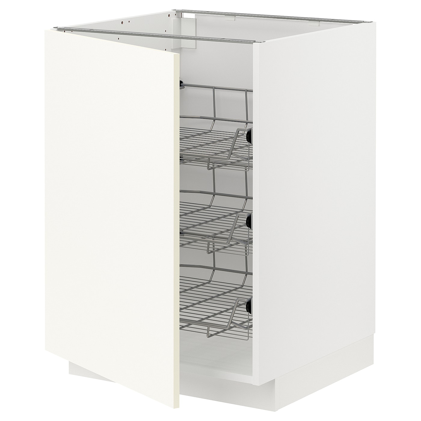 Напольный шкаф - IKEA METOD, 88x62x60см, белый, МЕТОД ИКЕА