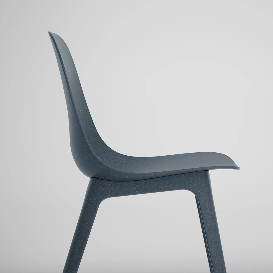 Стол и 6 стульев - IKEA EKEDALEN/ODGER/ ЭКЕДАЛЕН/ОДГЕР ИКЕА, 120х180х80 см, дуб/темно-голубой (изображение №5)