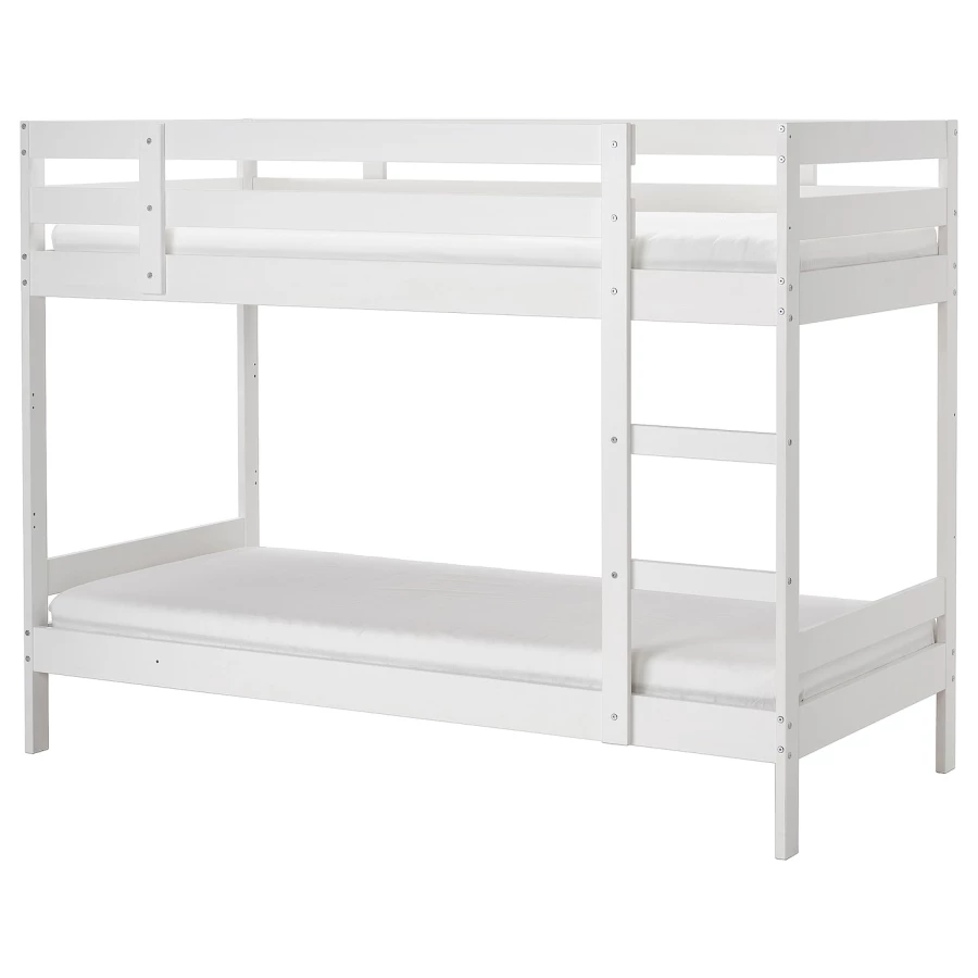 Кровать двухъярусная - IKEA MYDAL/ МИДАЛ ИКЕА, 90x200 см, белый (изображение №1)