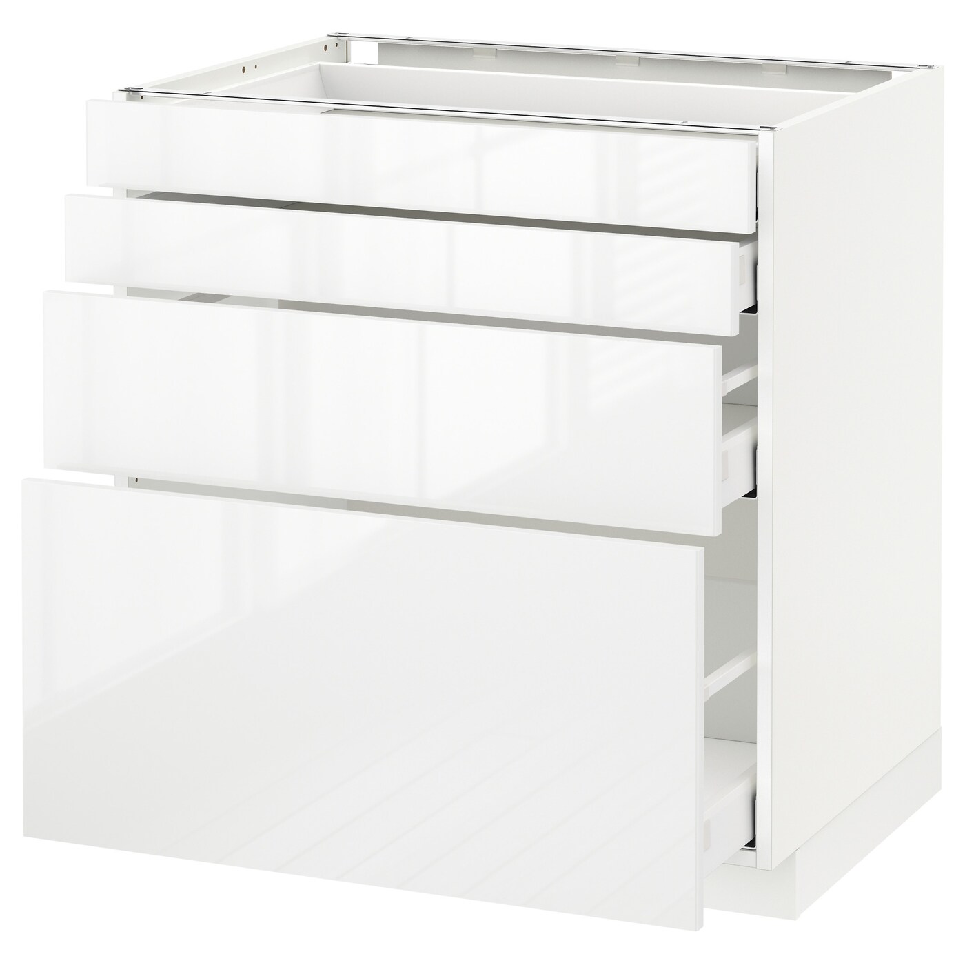 Напольный кухонный шкаф  - IKEA METOD MAXIMERA, 88x61,8x80см, белый, МЕТОД МАКСИМЕРА ИКЕА