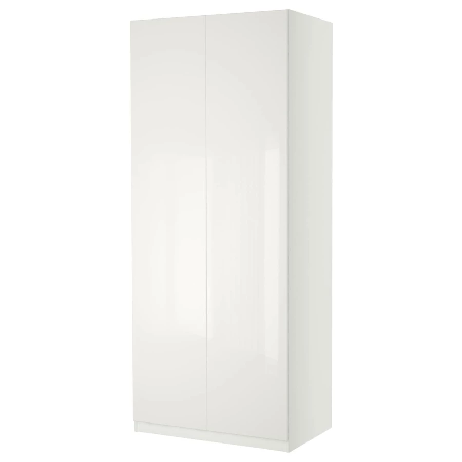Платяной шкаф - IKEA PAX/FARDAL/ПАКС/ФАРДАЛЬ ИКЕА, 100x60x236 см, белый (изображение №2)
