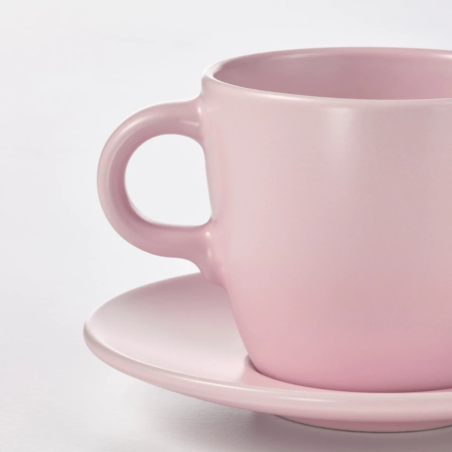 Чайный набор, 4 шт. - IKEA FÄRGKLAR/FARGKLAR, 250 мл, розовый, ФЭРГКЛАР ИКЕА (изображение №2)