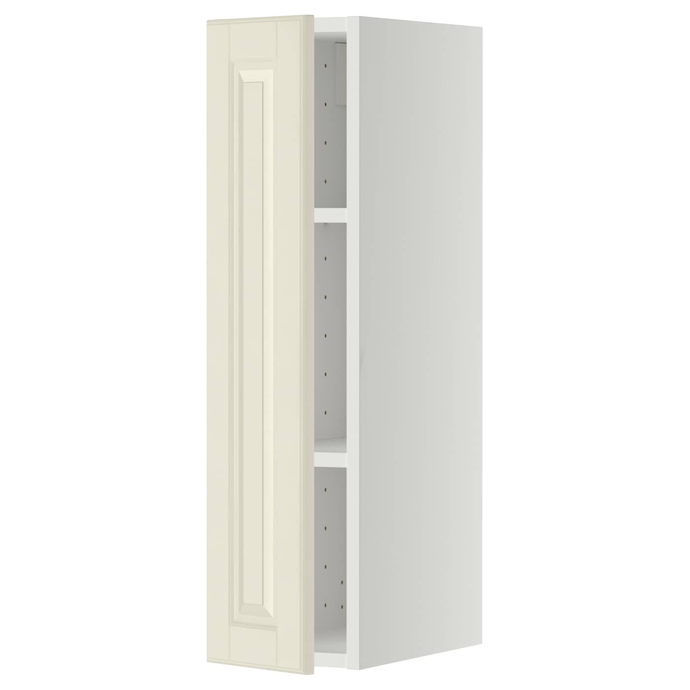 Навесной шкаф с полкой - METOD IKEA/ МЕТОД ИКЕА, 80х20 см, белый/кремовый