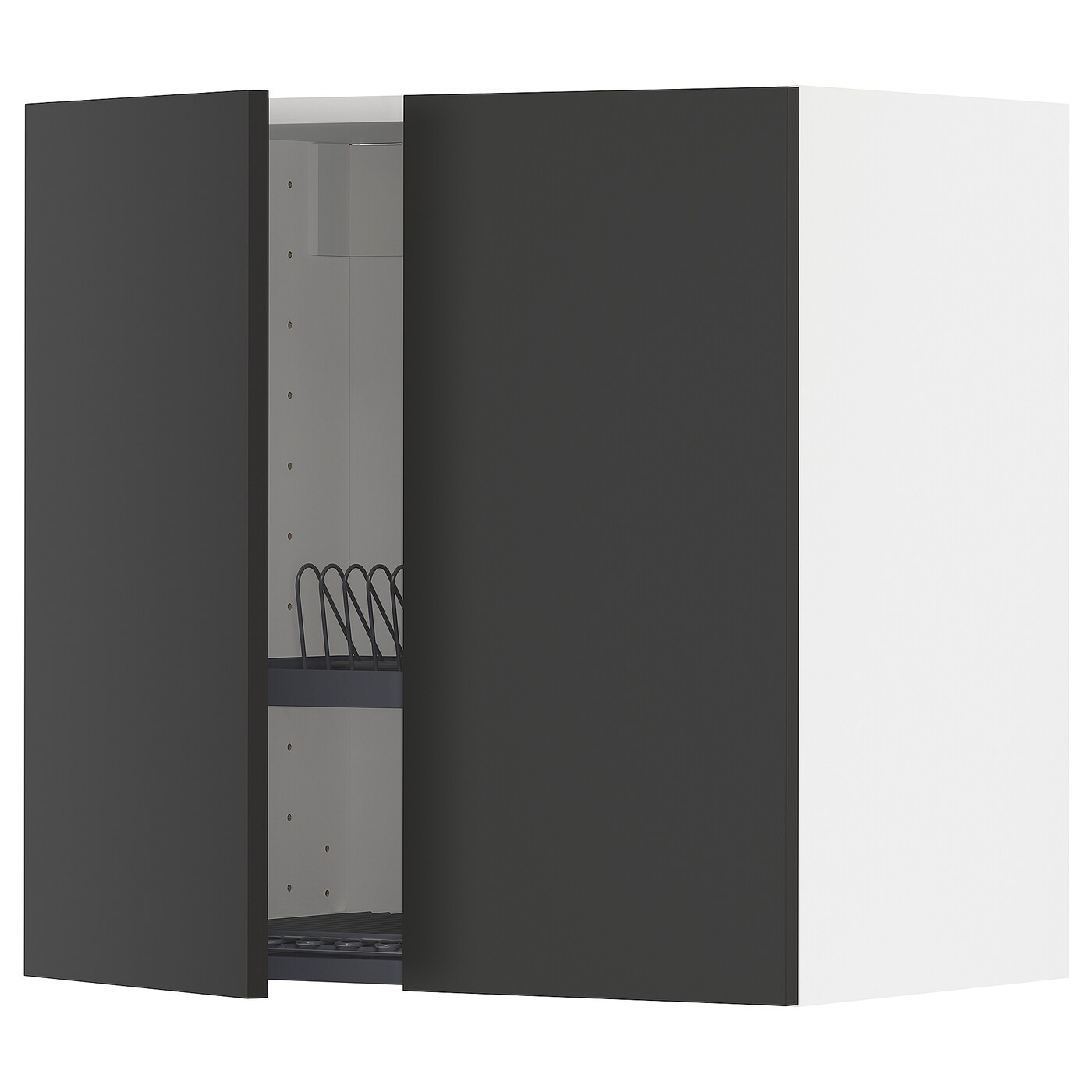 Навесной шкаф - METOD IKEA/ МЕТОД ИКЕА, 60х60 см, белый/черный