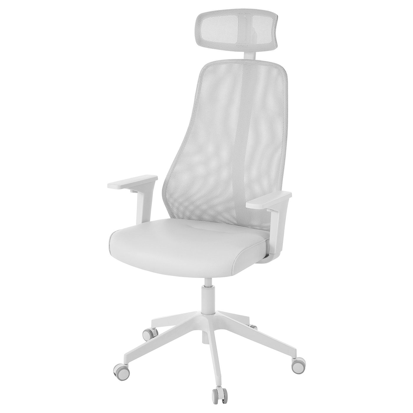 Игровой/офисный стул - IKEA MATCHSPEL/МАТЧСПЕЛ ИКЕА, 66х66 см, белый