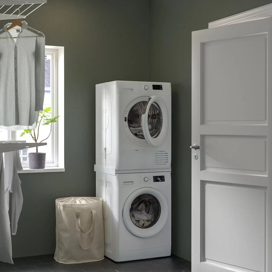 Встраиваемая стиральная машина/сушилка - UDDARP IKEA/ УДДАРП ИКЕА,  85х60 см, белый (изображение №2)