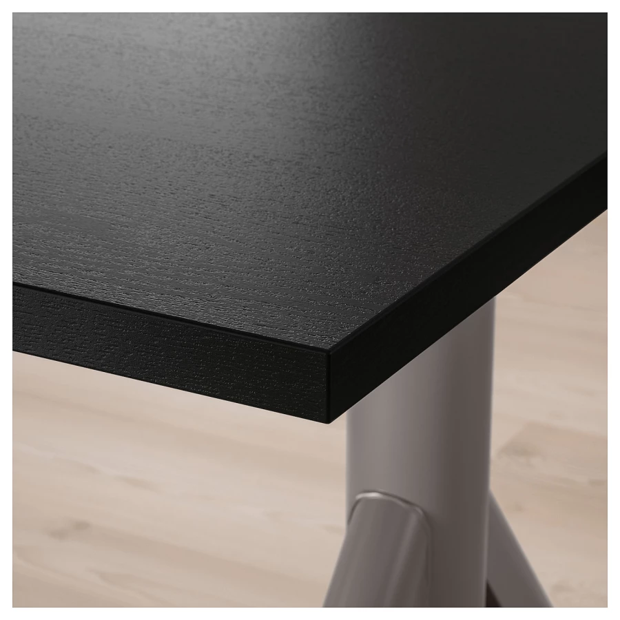 Письменный стол - IKEA IDÅSEN/IDASEN, 160х80х63-127 см, черный/темно-серый, ИДОСЕН ИКЕА (изображение №7)