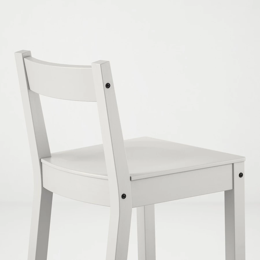 Барный стул со спинкой - NORDVIKEN IKEA/НОРДВИКЕН ИКЕА, 101х40х48 см, белый (изображение №3)